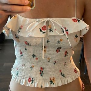 Zara Floral Smock Top - M